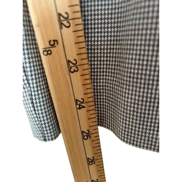 Loft Pants Womens Size 10 Grey White Herringbone Ankle Zip Tapered Leg Career - Picture 13 of 14